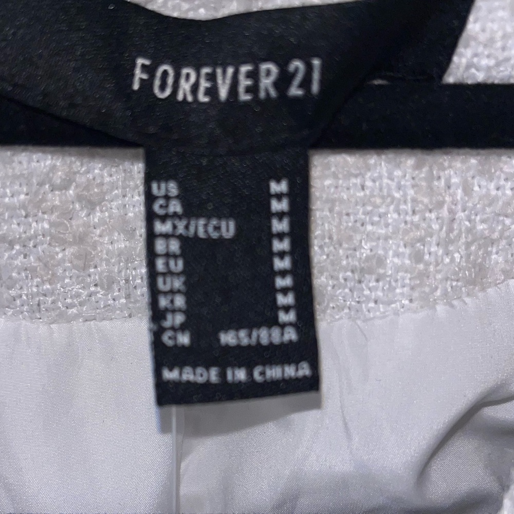 Forever 21 Off-White Textured Suit Jacket - Picture 3 of 6